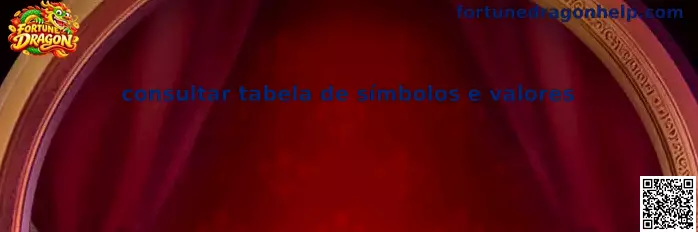 Tabela de símbolos e valores do Fortune Dragon