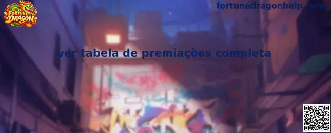 Tela ilustrativa para ver a tabela de premiações completa do Fortune Dragon